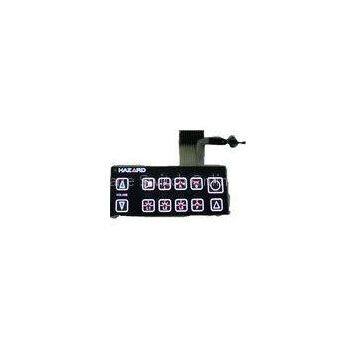 Backlite Metal Dome Tactile Membrane Switch Keypad for Dark Environment