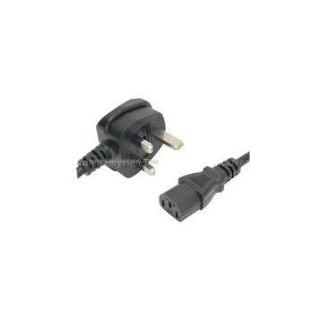 BS Electrical Power Adapters Cable, 250v Power Supply Cords UK 3 Pin Adapter Cords