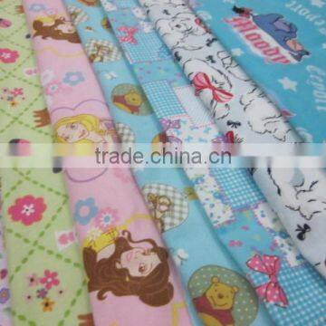 print flannel fabric cotton