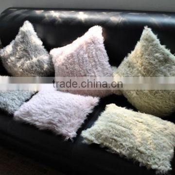 YR943 Real Lamb Knitted Fur Design Cushion