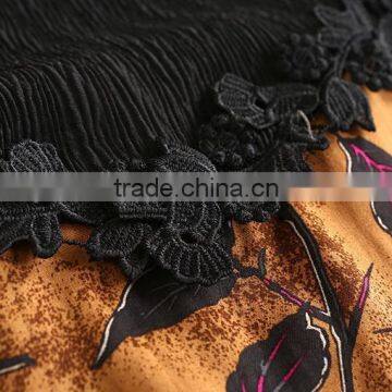 New Ladies Fashion Dress 2017 Design Floral Print Dress photo-5