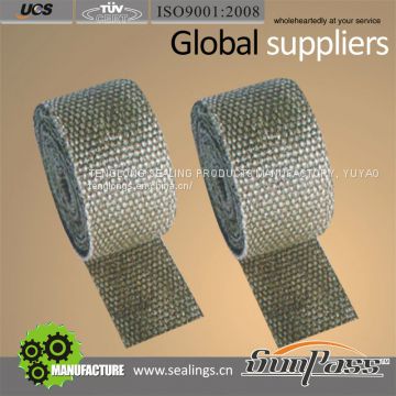 Filterability Fire Resistant Asbestos Free Vermiculite Coated Glass Fiber Fiberglass Tape