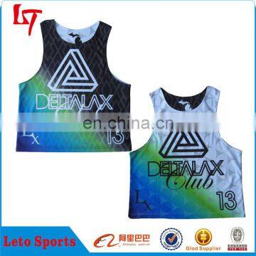 Cheap Team Usa Reversible Lacrosse Jerseys/Lacrosse Jerseys 100% Mesh Polyester/ Lacrosse Practice Jersey photo-2