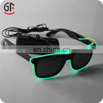 New Wholesale Led Flash Party Wear Half Frame EL Wire Glasses Sunglasses photo-2