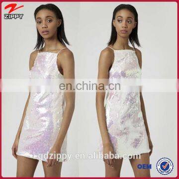 Women clothing women winter white sequin drress slip dress for women