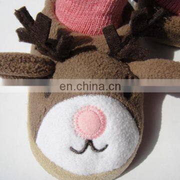 ICTI factory custom animal indoor high cut slippers