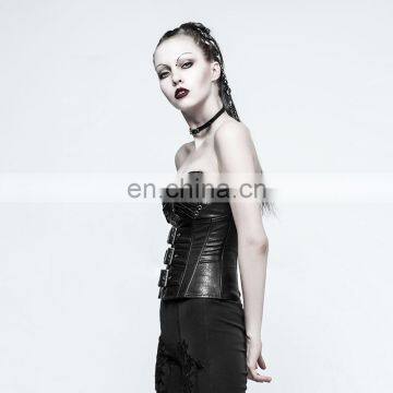 Punk Rave Gothic Synthetic Leather Corset Y-773 photo-2