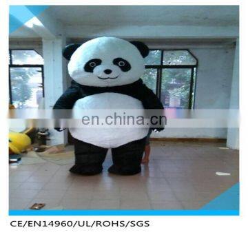 3 meter high inflatable panda fur costume