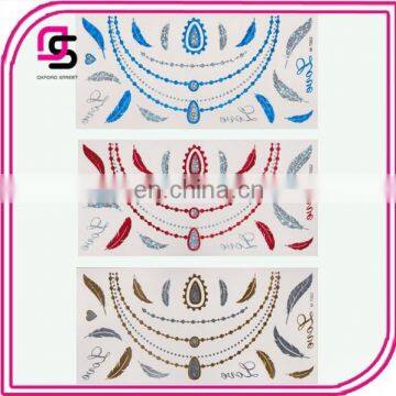 New tattoo sticker colorful laser tattoo sticker designs 3 colors available