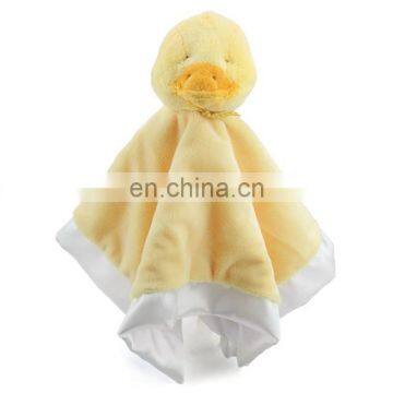 righ quality super soft plush fabric baby blanket,yellow duck blantket