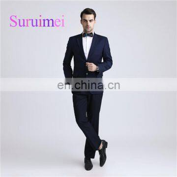 2018 Slim Fit Suits For Men Real Sample Gentleman Two Buttons Business Formal Suits