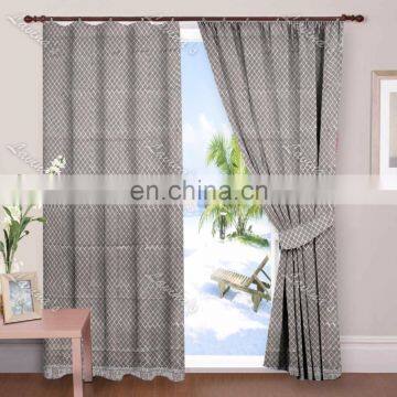 Block Printed Cotton Curtain Window Drapery Panel Door Valances