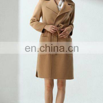 T-WC001 2016 Fashion Women Winter Wool Yarn Long Coats photo-4
