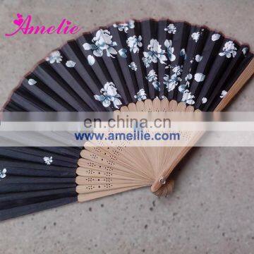 A-F04 White cherry blossom Japanese hand fans