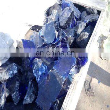 Ocean blue dark blue glass rocks