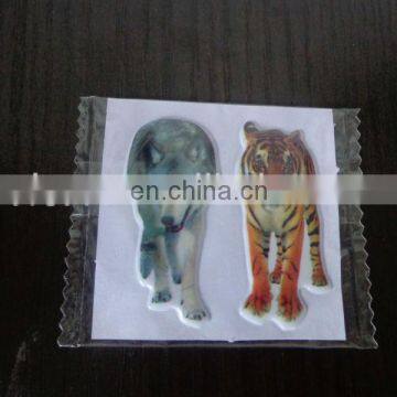 Hot deocrative promotional colorful kids cutepuffy animal sticker