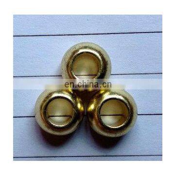 gold color Alloy metal stopper metal bead for garment simple stopper