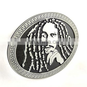 Music Series Jamaican Pop Music Reggae Singer Bob Marley portrait metal belt buckle