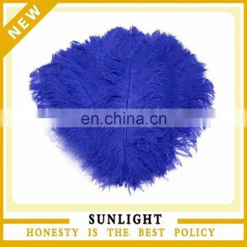 new design fashion natural blue ostrich feather