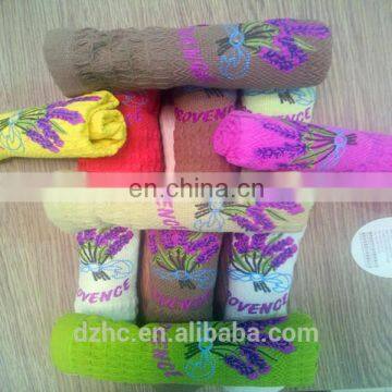 embroidery design cotton 100% towel for Provence