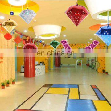 45cm 3D Diamond Hanging Lampshade Christmas Decor Accessories Party Hotel Supplies Navidad Gifts Paper Lantern Xmas Decor