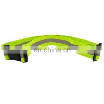 Neon color adjustable elastic custom reflective belt