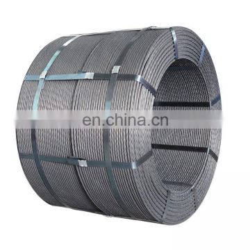 China Manufacturer Cheap ASTM A416 Grade 270 1x7 15.2mm High Tensile PC Strand For Bridge