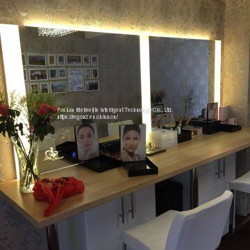 Custom Beauty Salon Beauty Mirror LED Light Mirror Wall-mounted LED Makeup Mirror Hairdressing Mirror photo-2