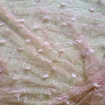 Cheap 3d Lace Applique Dress Handwork Embroidery Designs With Net Fabric photo-4