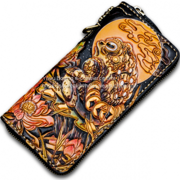 Handmade Real Leather Wallet Can be Customized in Batch photo-4