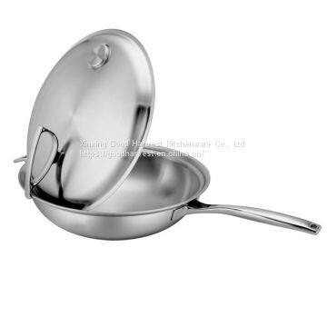 Stainless Steel Wok +steamer photo-3