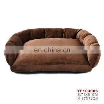 Wholesale Customized Luxury Faux Suede Fabric and pv Fleece Pet Bed