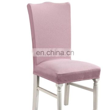 Solid Color Stretch Elastic Slipcovers Chair Covers For Dining Room Kitchen Wedding Banquet