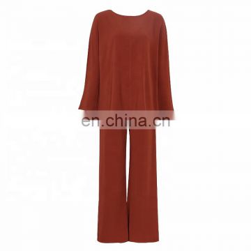 TWOTWINSTYLE Casual high waist pocket wide leg pants Women