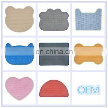 Customized EVA Pet Cat Litter Mat Double Layer Washable Cat Litter Mat photo-4