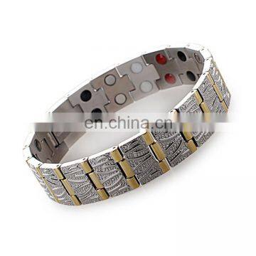 Black Plated Energy Elements Bio Healing Women Magnetic Bracelet for Arthritis photo-4