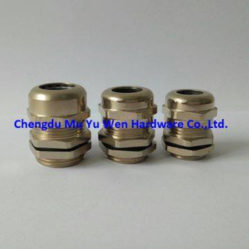 Nickel plated brass cable gland metric type