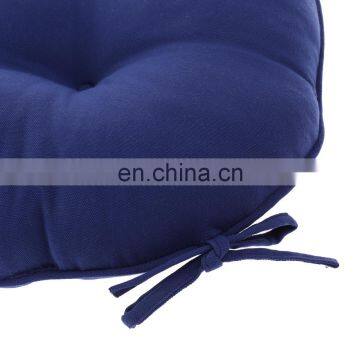 Dark Blue Solid Seat Cushion Tufted Thicken Pillow Seat Corduroy Chair Pad Tatami Floor Cushion photo-5