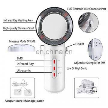 Portable 3-In-1 Ultrasonic Cavitation Fat Remover Body Massage Slimming Anti Cellulite Beauty Machine