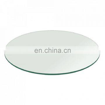 42'' Round Tempered Glass Dinning Table Flat Polished Edge Top With Factory Price