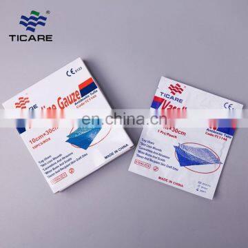 Burn dressing sterile paraffine gauze swabs