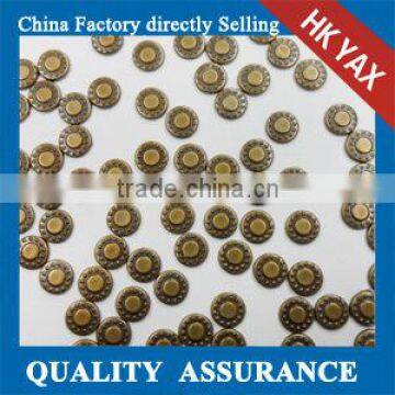 china hotfix copper metal brass manufacturer;2014 hot selling cheap copper hotfix;top quality hot fix copper convex