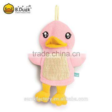 B.Duck animal shaped bath gloves for kids China factory wholesaler