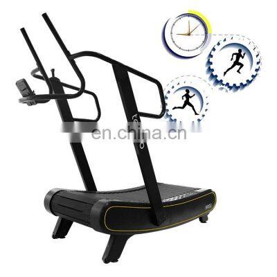 high quality curve treadmill self-generating Commercial running machine  gym equipment treadmill with screen