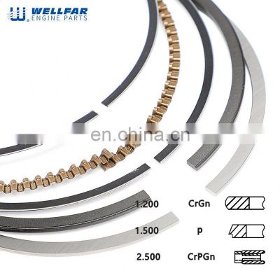 A14180 793551-00-4 79mm Size 1.2+1.5+2.5 Set piston ring for Opel 1.6L Engine