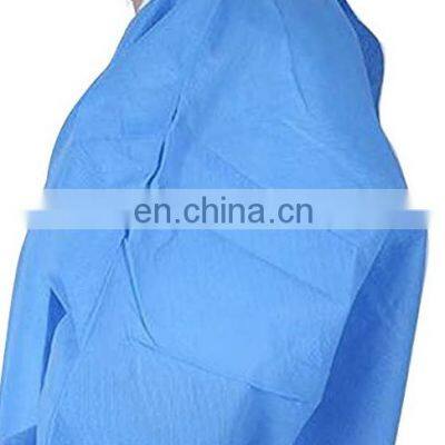 Disposable Surgical Gown Hospital Patient Gown Clothing Blue With High Quality photo-3
