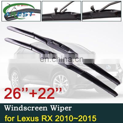 Car Wiper Blades For Lexus RX RX270 RX350 RX450h 2010 2012 2013 2014 2015 Front Windshield Wipers Car Accessories 270 350 450h