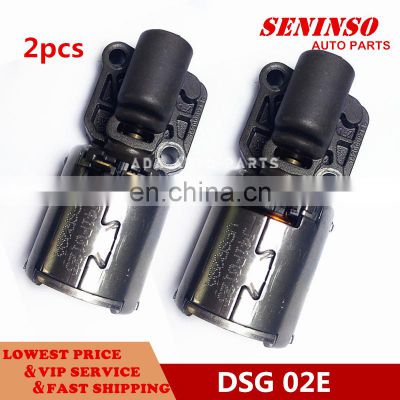 2PCS Genuine Automatic Transmission Solenoid 02E DQ250 DSG 6 Speed Trans  50221 Fit For VW Audi N215 PC1 N216 PC