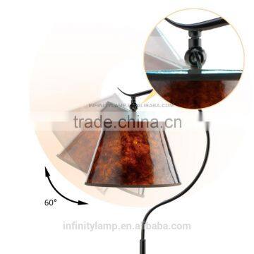 Famous Beautiful European Energy Saving Mica Swinging Office Hotel Living Room Floor Lamp Light photo-2
