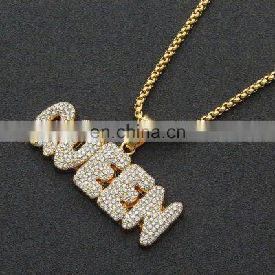 Popular Hiphop Custom Name Necklace Jewelry Temperament English Letter Chain Necklace Silver Plated Jewelry Women photo-4